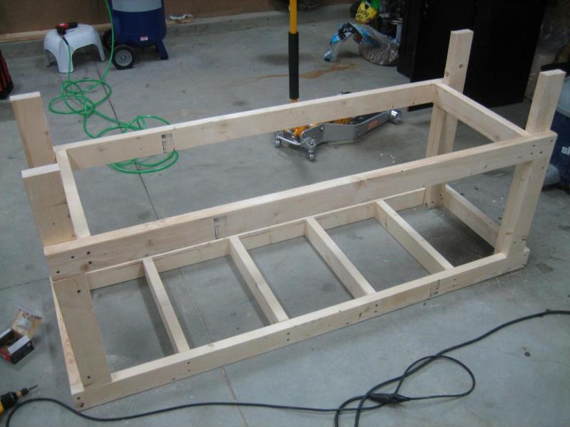 how to build a garage workbench  plans