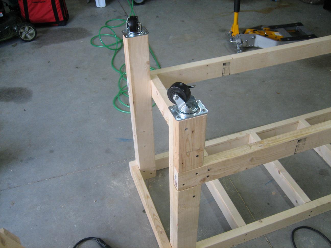 Diy Workbench On Casters PDF Woodworking